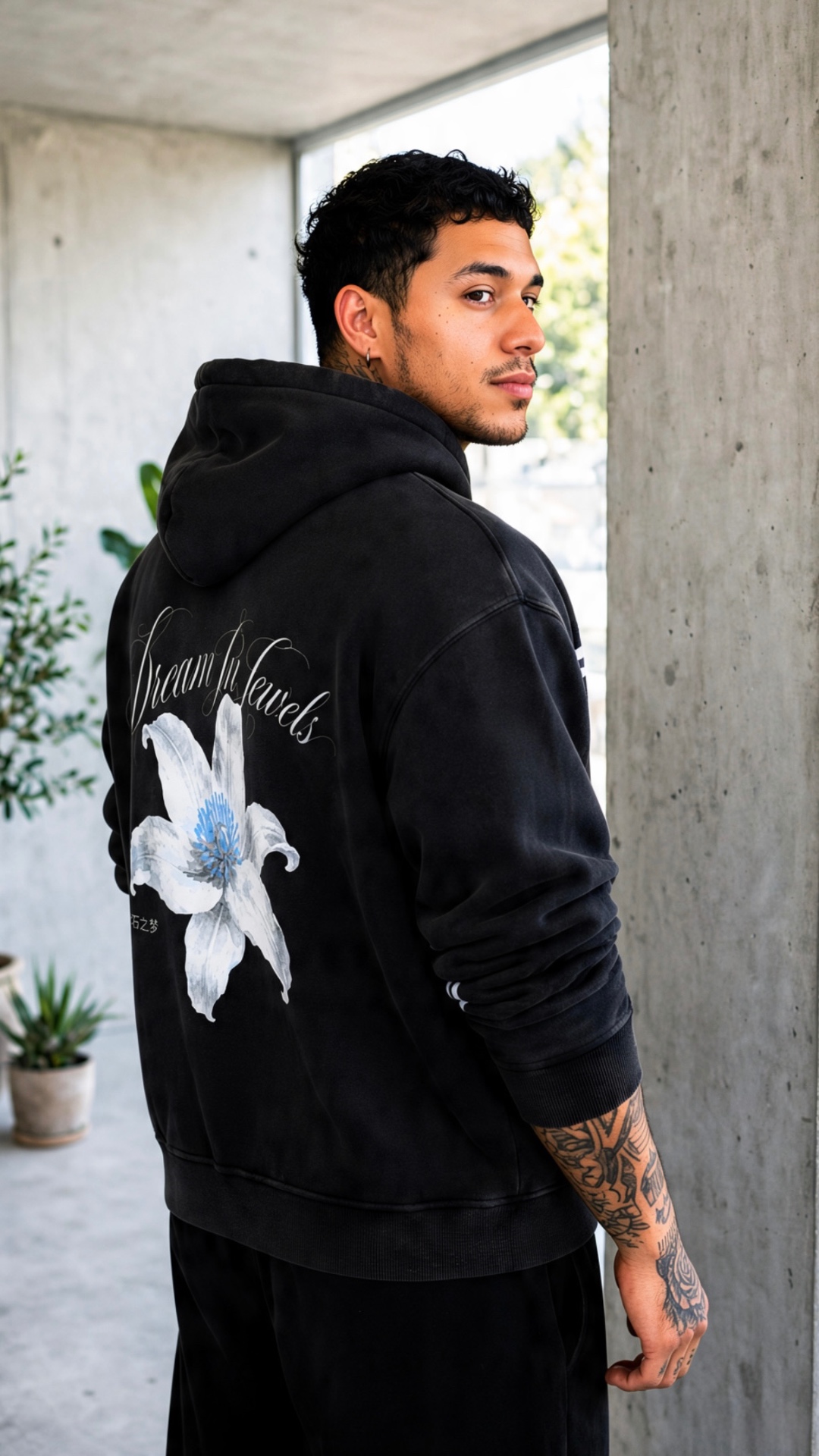 Dream In Jewels lily hoodie, reverse